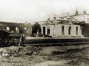 Развалины польского города Калиш. 1914 год 