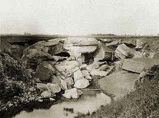 Разрушенный форт недалеко от Варшавы. 1914 год 